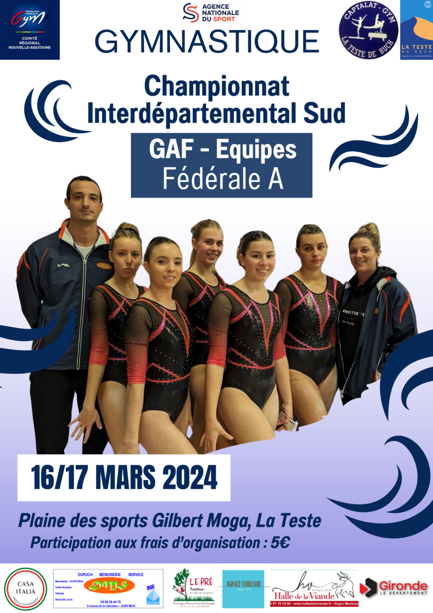 Championnat Interdépartemental SUD - EQUIPE GAF FED A
