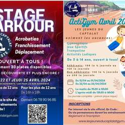 Stages Vacances d'Avril 2024 - Gym &amp; Parkour